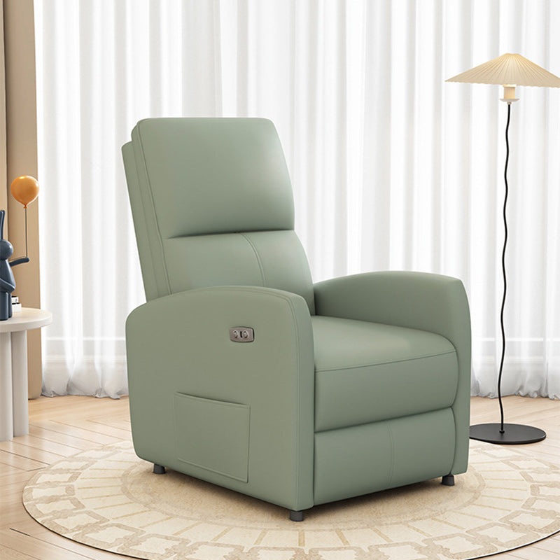 Modern Luxury Electric Carbon Steel Pana Leather Rectangular Upholstered Accent Chair Backrest For Living Room