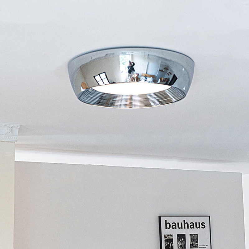 Contemporary Nordic Round Iron Acrylic LED Flush Mount Ceiling Light For Bedroom