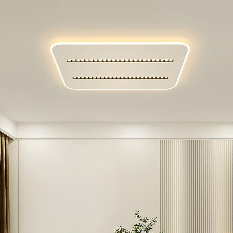 Contemporary Simplicity Rectangular Iron Aluminum LED Spotlight Flush Mount Ceiling Light For Bedroom