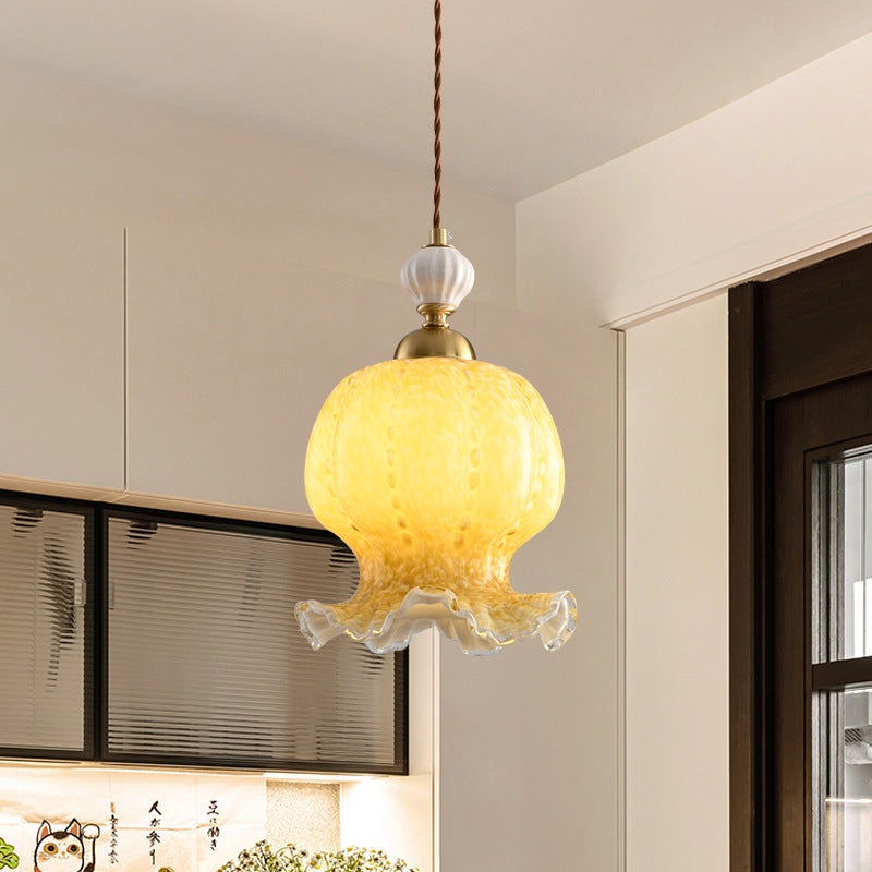 Contemporary Creative Octopus Glass Lampshade Hardware 1/3 - Light Chandeliers For Dining Room