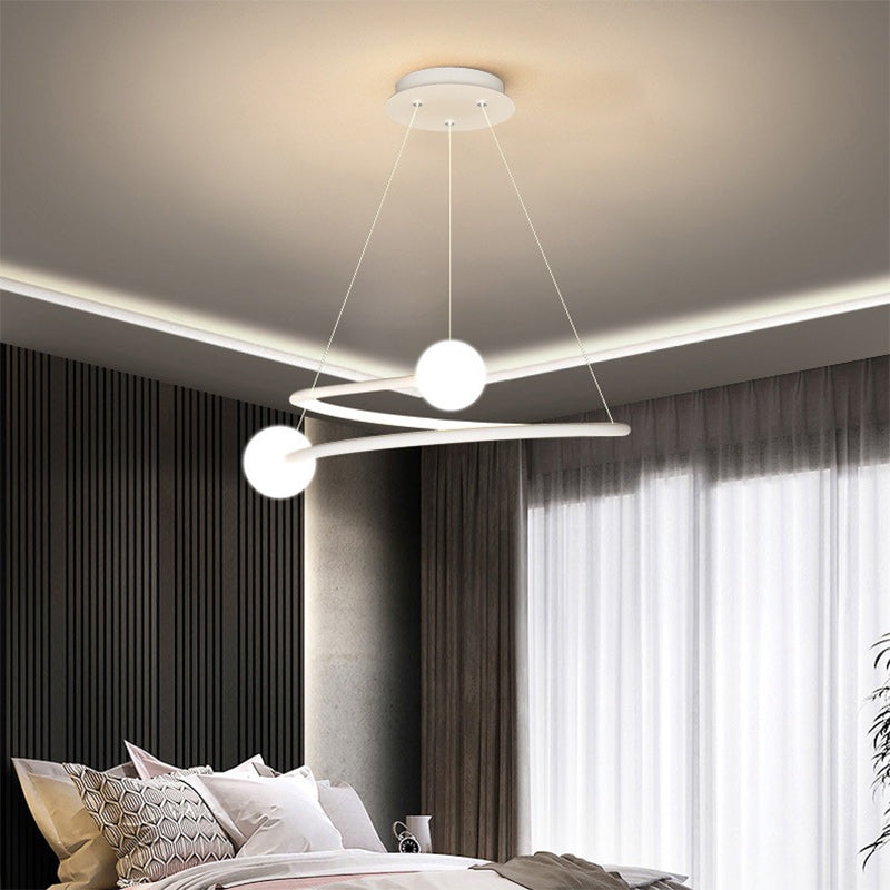 Modern Simplicity Circle Iron Acrylic LED Chandelier For Living Room