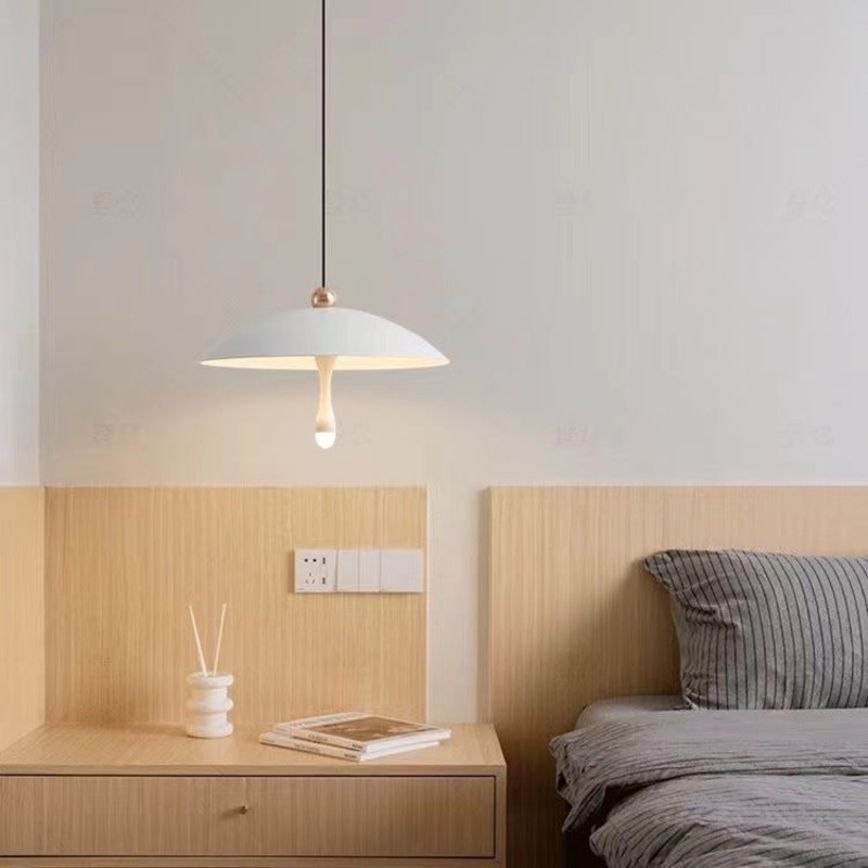 Contemporary Scandinavian Aluminum Acrylic Round LED Pendant Light For Living Room