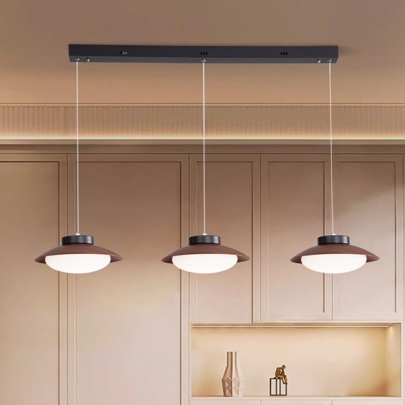 Modern Minimalist Dome Iron PE LED Island Light Chandelier For Dining Room