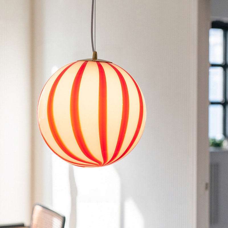 Modern Eclectic Lollipop Ball Iron Acrylic 1-Light Pendant Light For Living Room