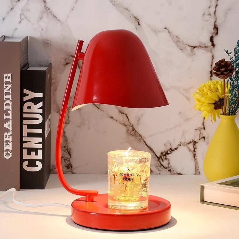 Traditional French Dome Plastic 1-Light Melting Wax Table Lamp For Bedroom