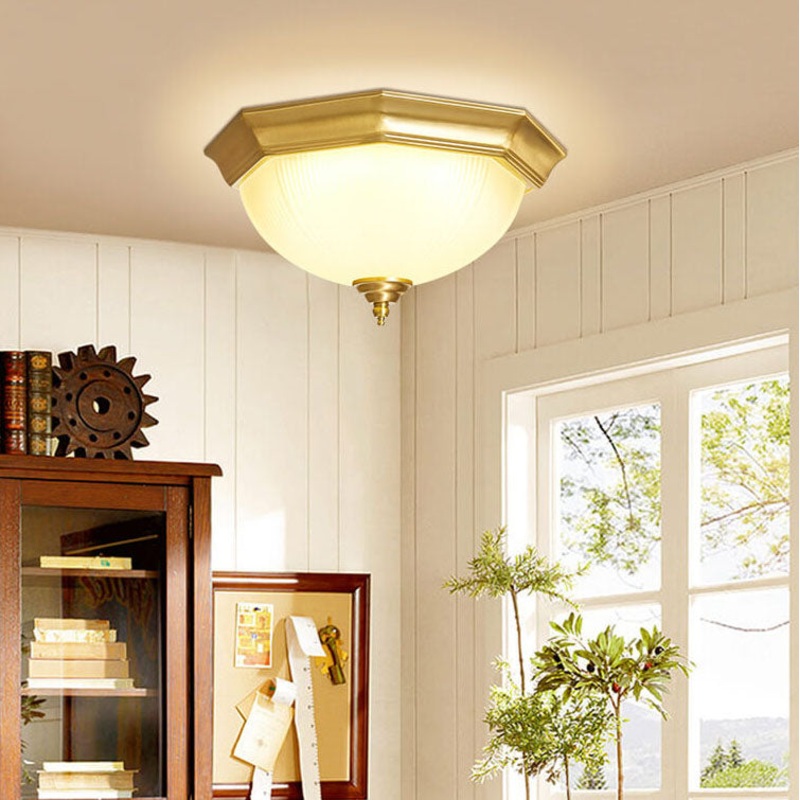 Modern 1-Light LED Bowl Flush Mount Lighting