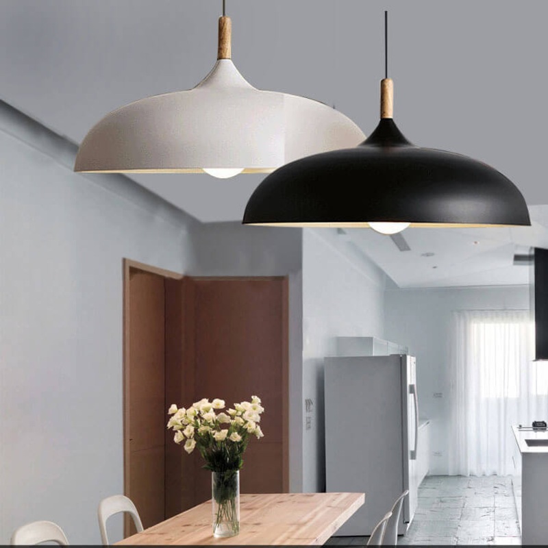 Wrought Iron Pot Lid 1-Light Adjustable Length Dome Pendant Light