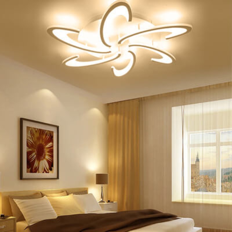Modern Windmill 3/6-Light LED Flush Mount Lighting