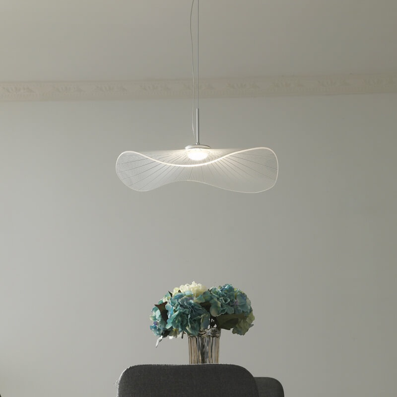 Modern Acrylic Lotus Leaf 1-Light LED Pendant Light