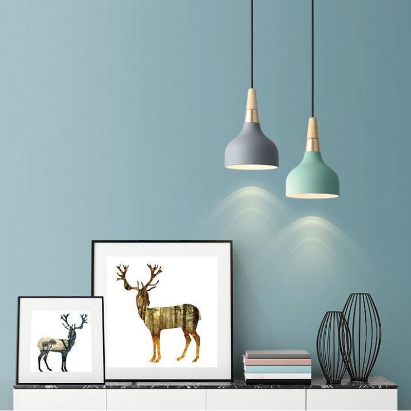 Creative Modern Macaron Disc Art 1-Light Pendant Light