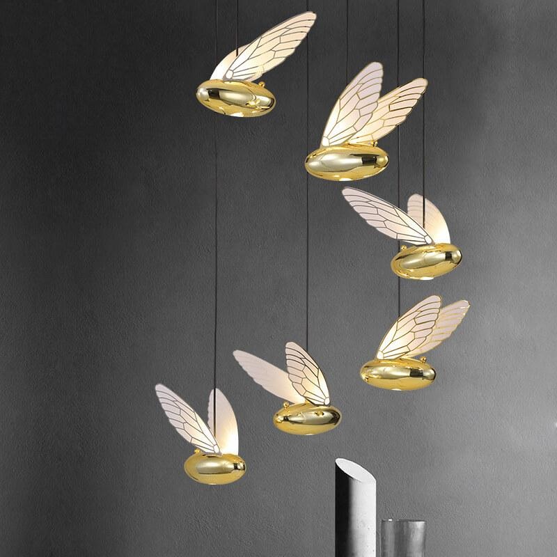 Modern Creative Resin Bee 1-Light LED Pendant Light