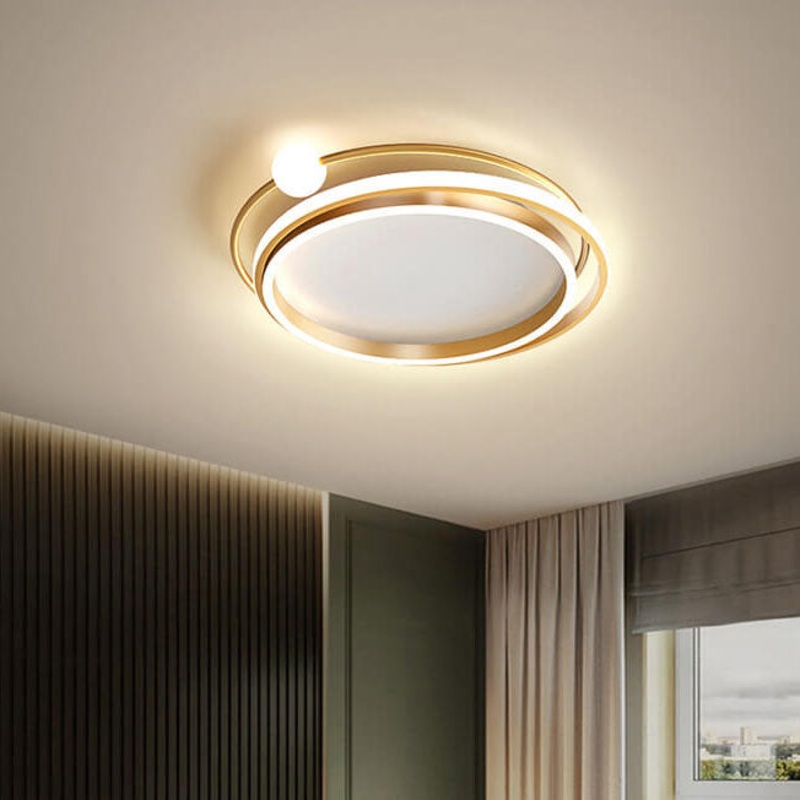 Modern Creative Circle Ring LED Flush Mount Ceiling Light