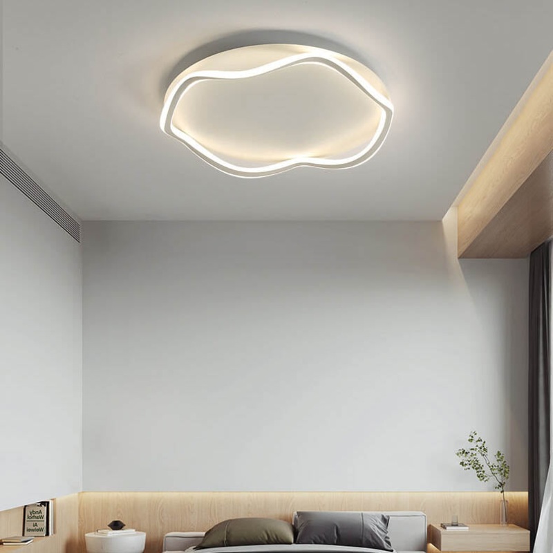 Modern Round Floral Lace LED Flush Mount Ceiling Light