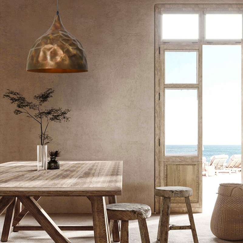 Industrial Iron Nostalgic Bowl Shape 1-Light Creative Pendant Light