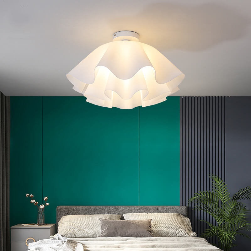 Modern Acrylic Scandinavian Style Petal 1-Light Flush Mount Light
