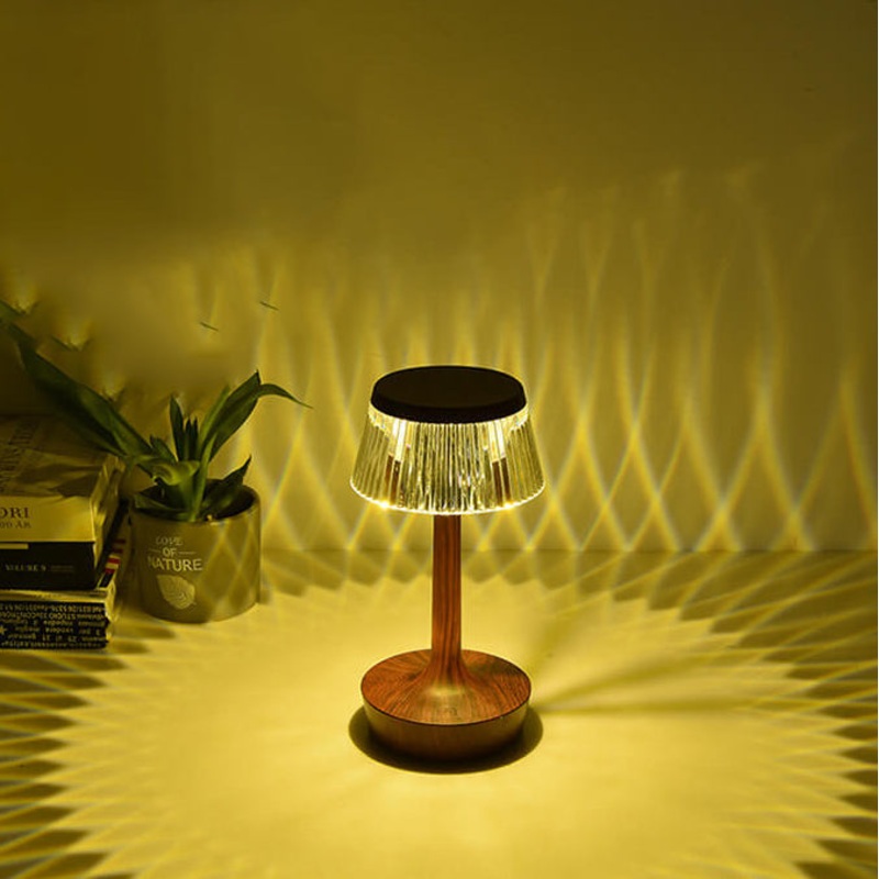 Creative Crystal Mushroom LED Night Light Table Lamp