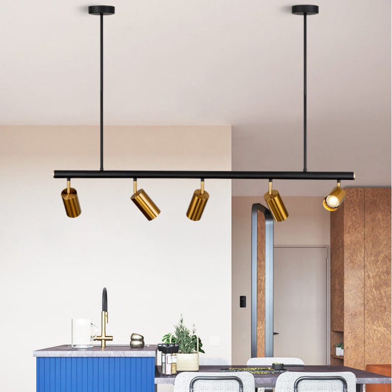 Modern Luxury Long Strip Spotlight 3/5 Light Chandelier