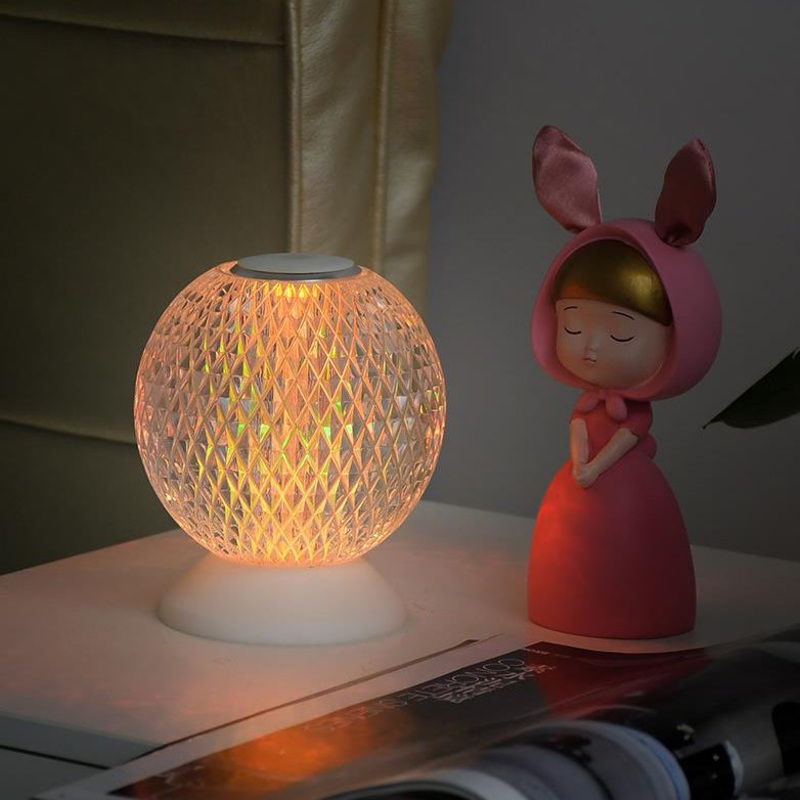 Creative Acrylic Moon Design LED Night Light Table Lamp