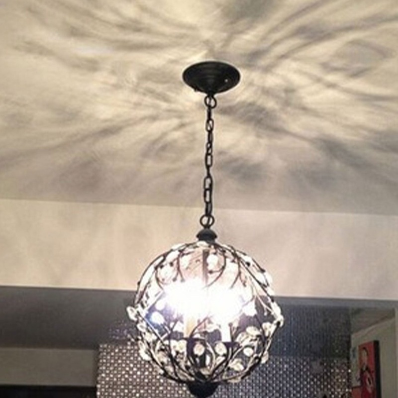 Vintage Creative Crystal Branch Design 3-Light Chandelier