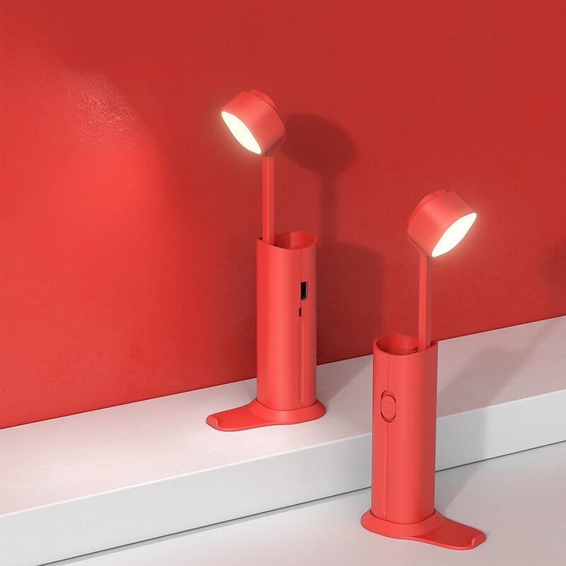 Creative Small Retractable Power Bank Flashlight LED Table Lamp
