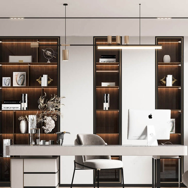 Nordic Creative Straight Row LED Chandelier
