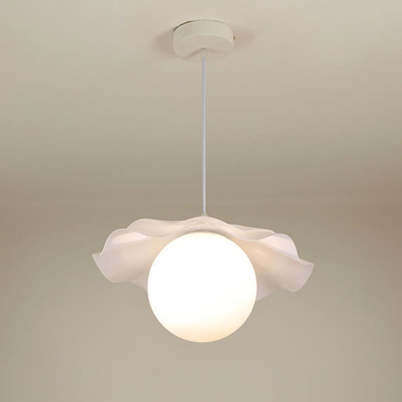 Nordic Simple Flower Shape Acrylic 1-Light Pendant Light