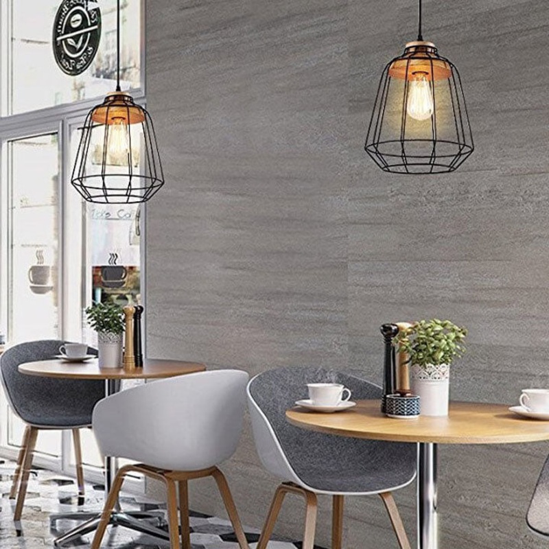 Scandinavian Minimalist Willow Iron 1-Light Pendant Light