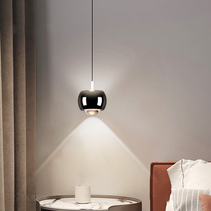 Modern Light Luxury Aluminum Mini Column Spotlight LED Liftable Adjustable Pendant Light