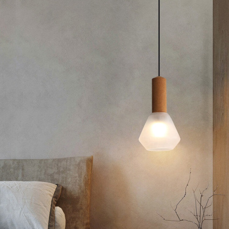 Modern Luxury Copper Glass Jar 1-Light Pendant Light