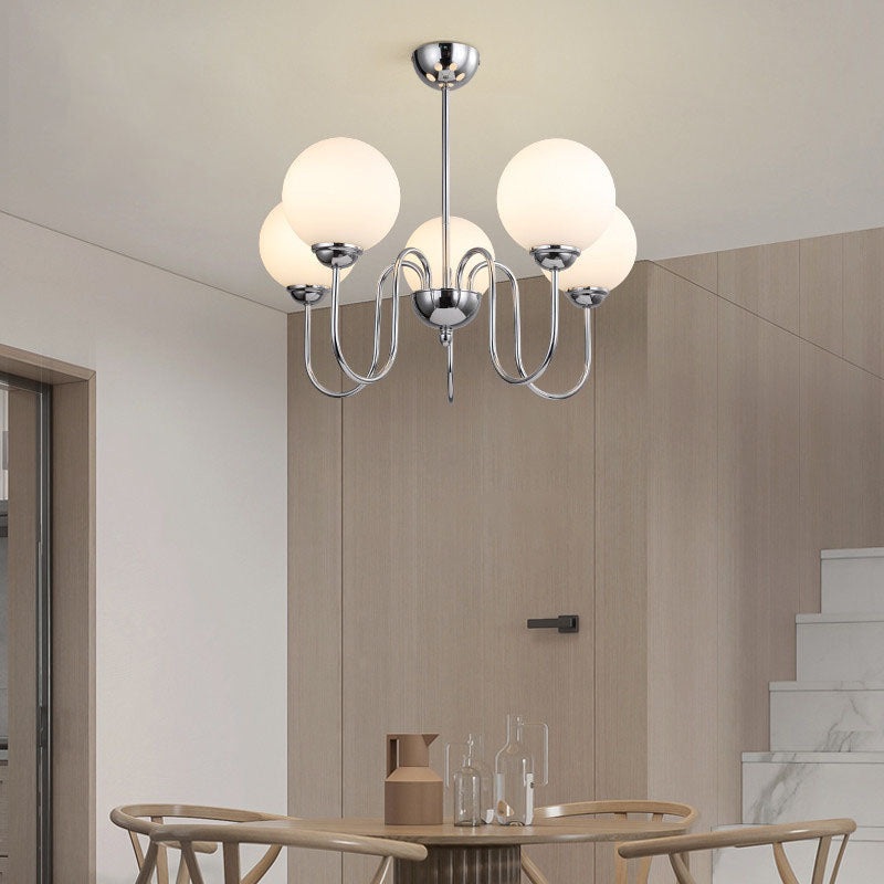 Modern Minimalist Vintage Round Ball 3/5/6/8-Light Island Light Chandelier
