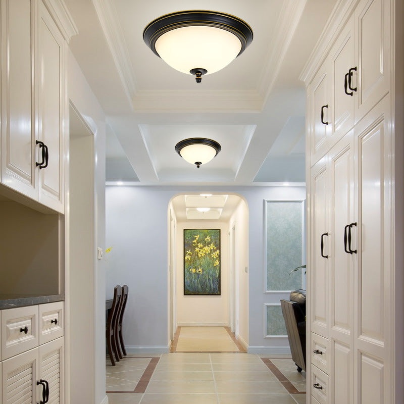 Modern Retro Rustic LED Iron Flush Mount Lighting