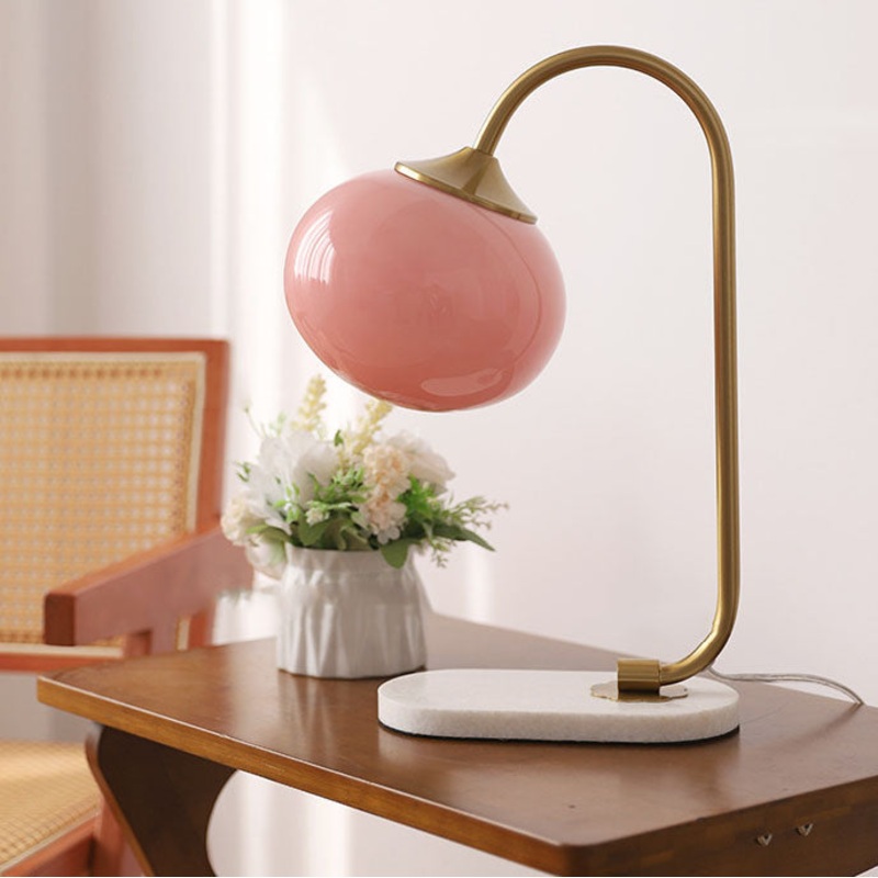 Nordic Classical Minimalist Marble Iron 1-Light Table Lamp
