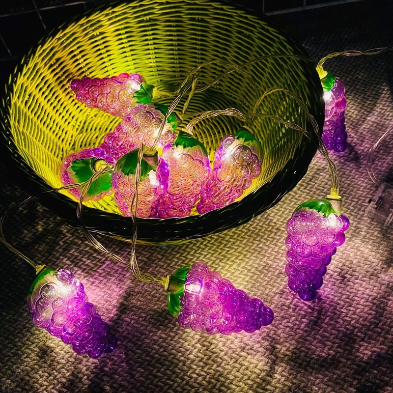 Fruit Grape String Lights LED Battery USB Decorative String Light