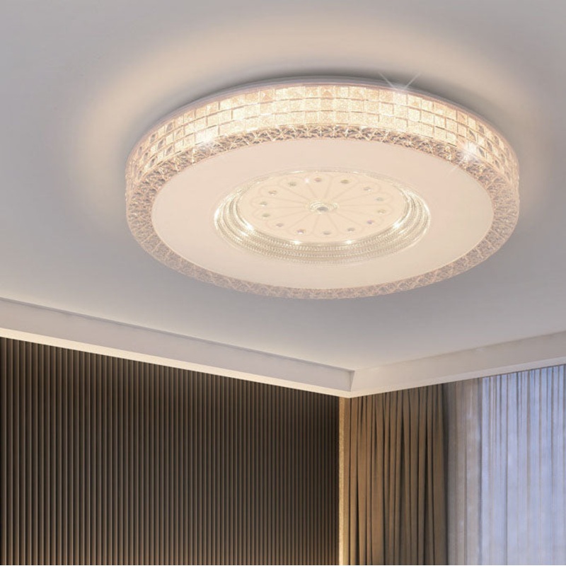 Light Luxury Round Acrylic Starlight LED Flush Mount Ceiling Light