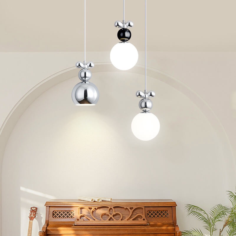 Modern Minimalist Hardware Design Sphere 1-light Pendant Light