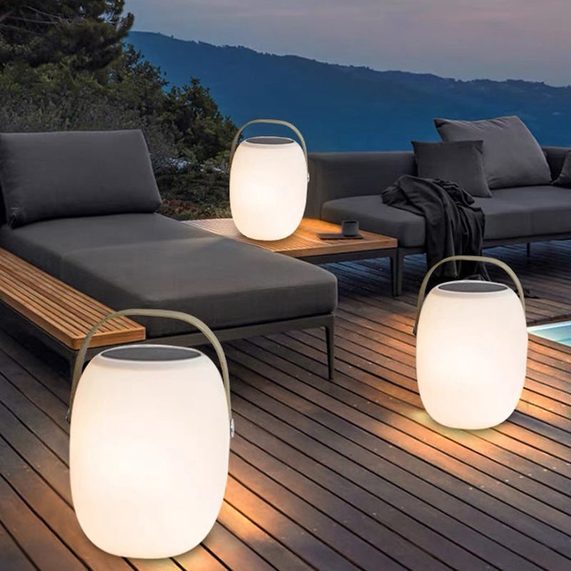 Solar PE Portable Basket LED Outdoor Waterproof Decorative Light