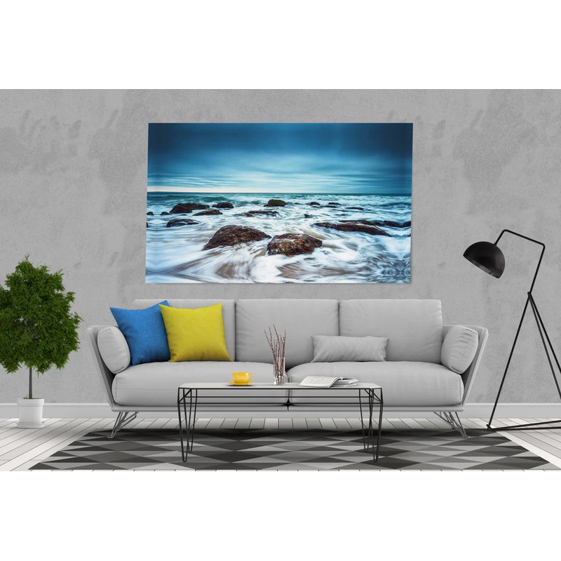 Stunning beach wave blue 90x60cm Print 100% Australian Made
