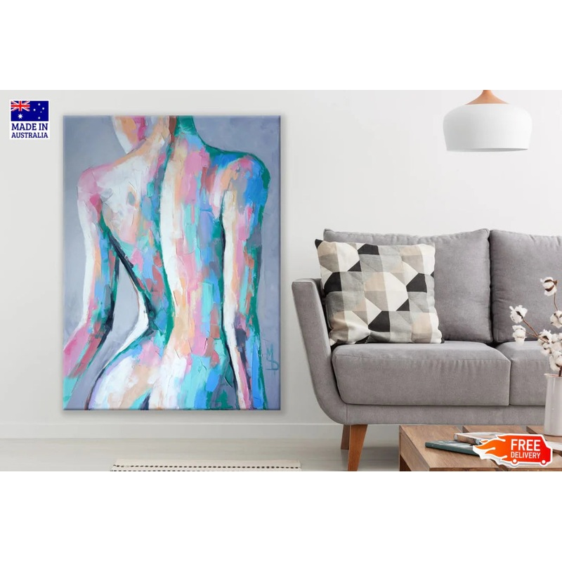 Woman Body Colorful Abstract Art 60x90cm Print 100% Australian Made
