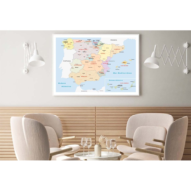 Autonomous Communities of Spain Home Decor Premium Quality Poster Print Choose Your Sizes