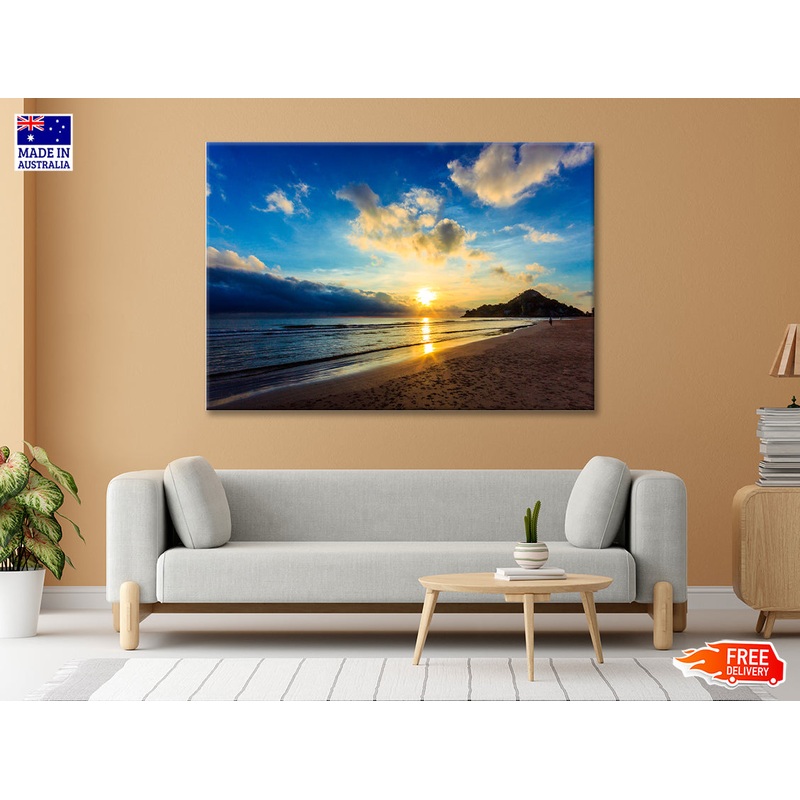 Beautiful Sunset Beach Scenery in Thailand 90x60cm Print 100% Australian Made