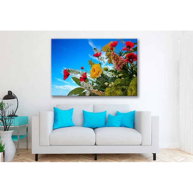 Bella Home Flower Bloom in The Garden 90x60cm Print 100% Australian Made