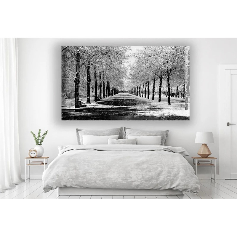 Black and white Trees Watercolor Artistic Nature 90x60cm Print 100% Australian Made