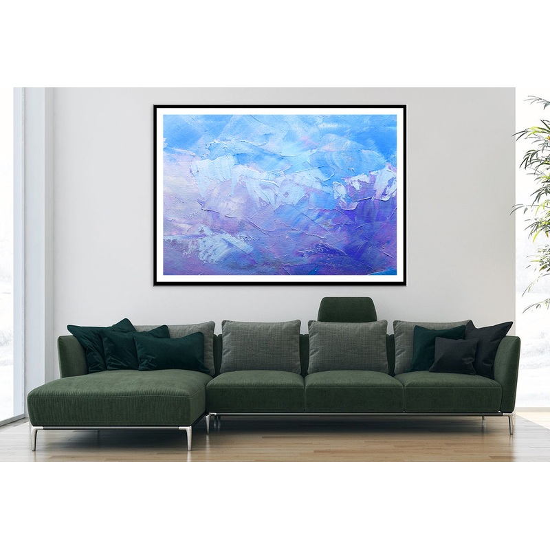 Blue and Purple Textured Wall Art Home Decor Premium Quality Poster Print Choose Your Sizes