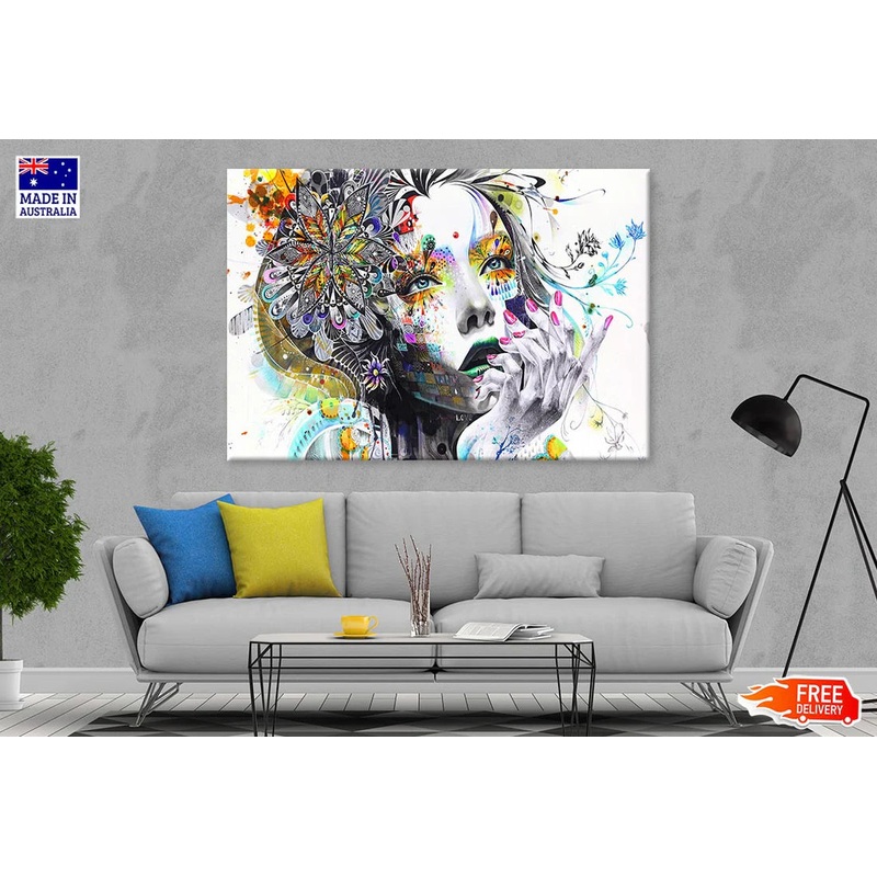 Fashion Girl Digital Art 90x60cm Print 100% Australian Made