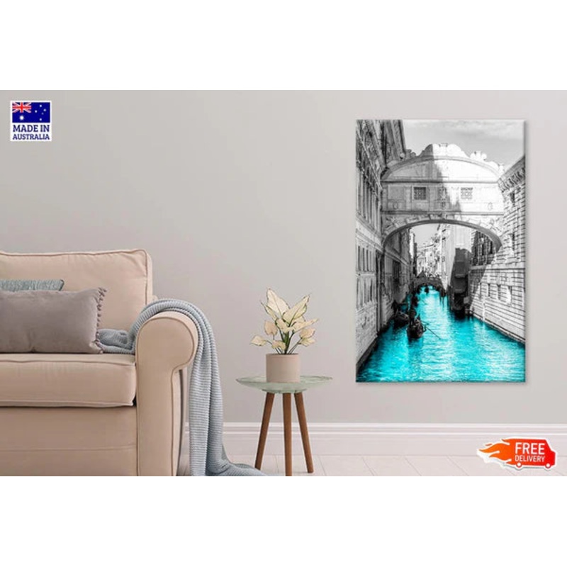 Green Lake with Boats 60x90cm Print 100% Australian Made