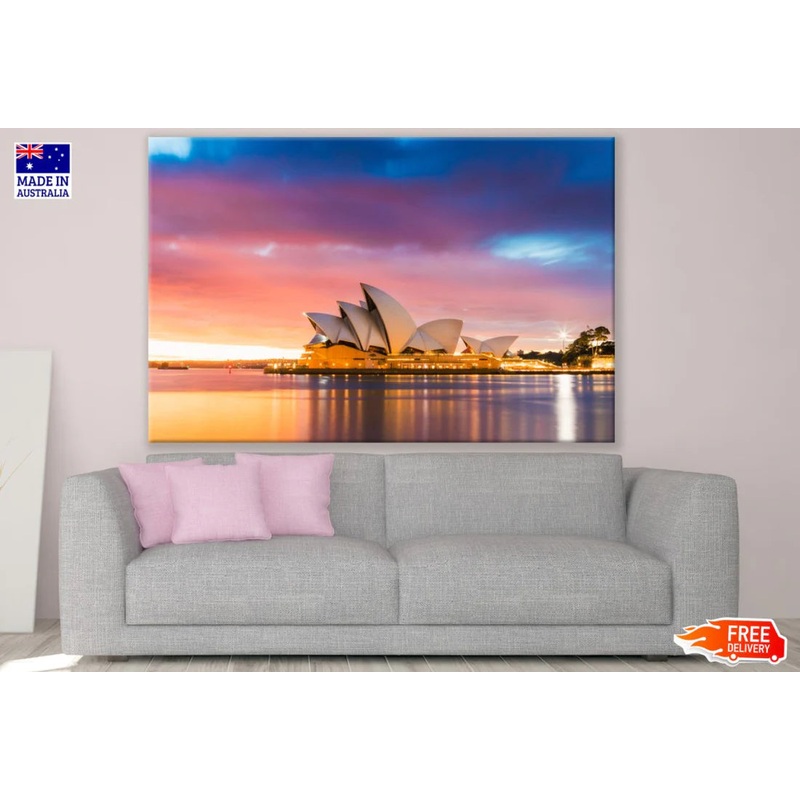 Opera House in Sydney Sunset View 90x60cm Print 100% Australian Made