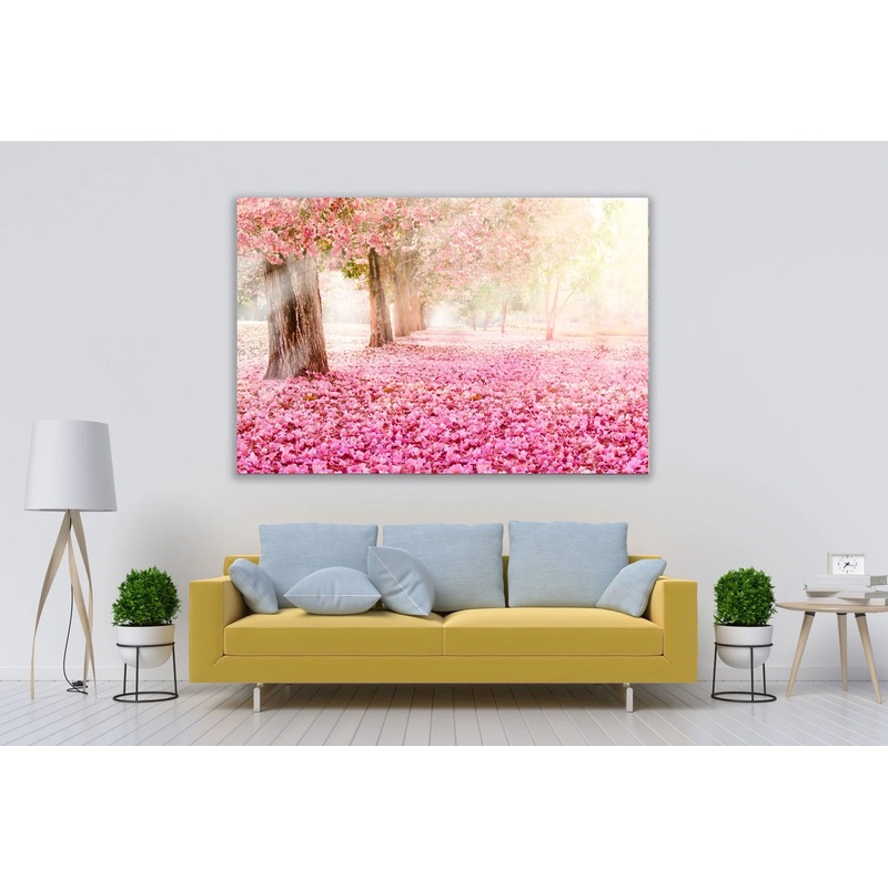 Pink Trees Nature 90x60cm Print 100% Australian Made