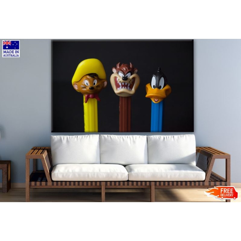 Cartoon Characters Toys Photograph Print 100% Australian Made