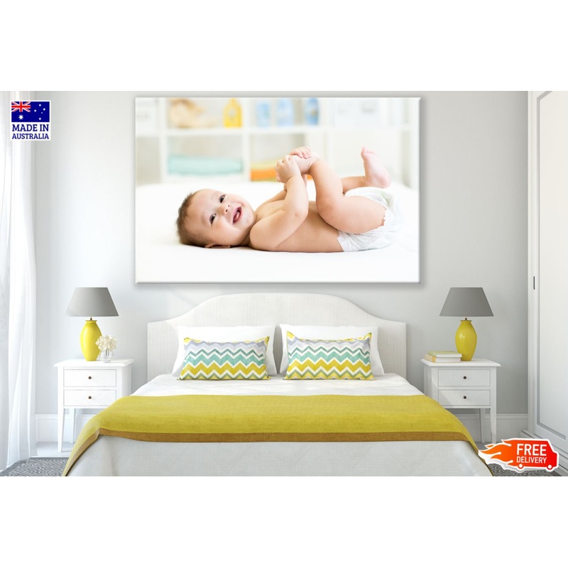 Cute Baby Closeup Photograph Print 100% Australian Made