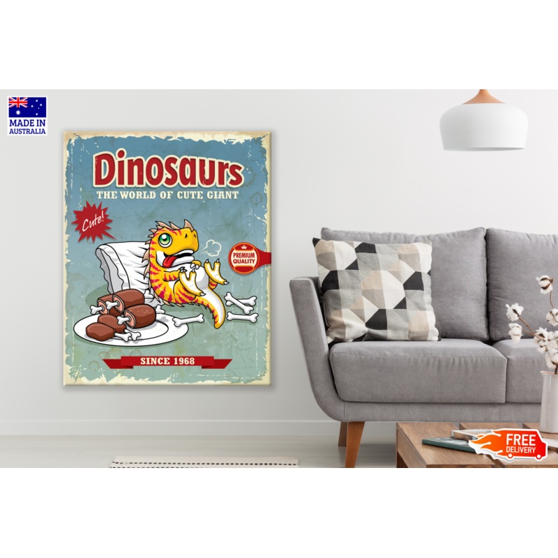 Dinosaur Poster Print 100% Australian Made